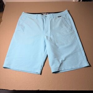 FLY racing motorcross light blue size 36 mens pockets 10.5 inch inseam short